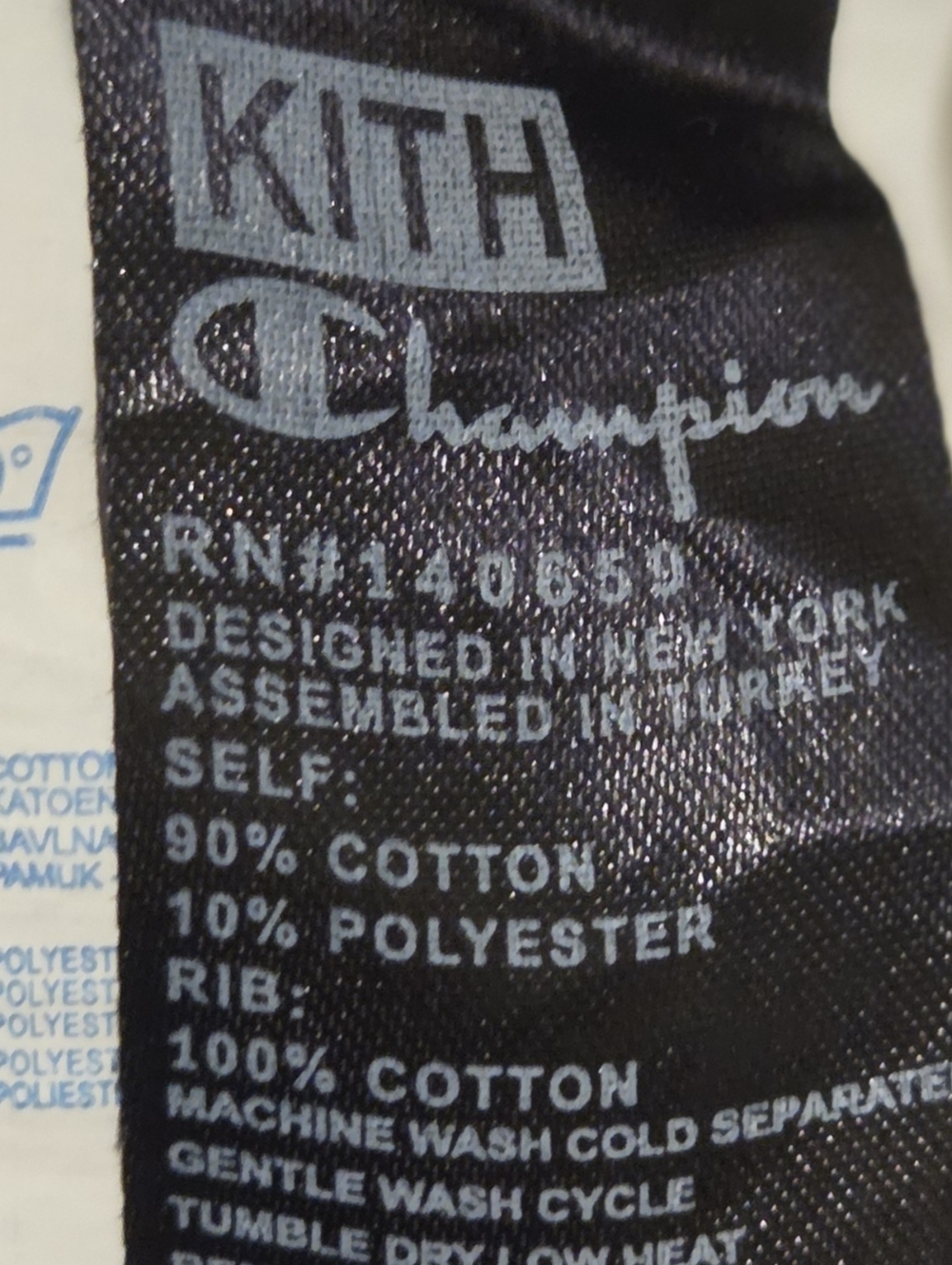 Kith x Champion Logo Hoodie Sweatshirt Cinder Tan - Size XL - Picture 6 of 9